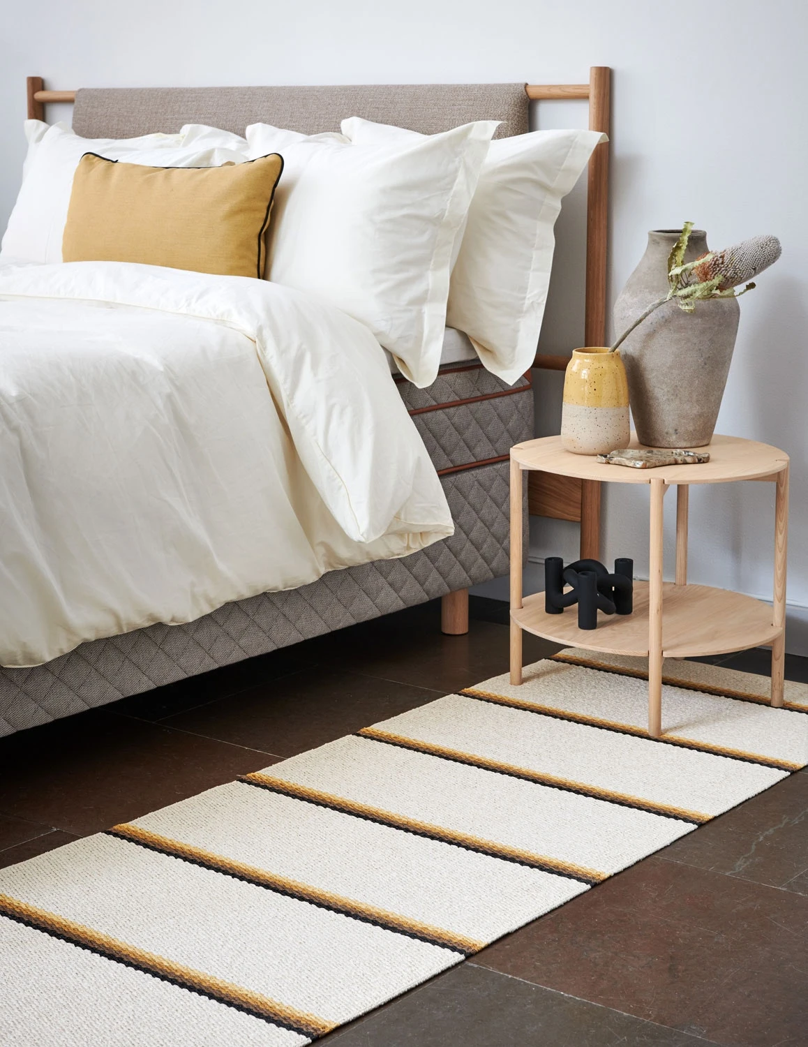 Olle Rug Ochre / Background Vanilla, 70x90 Cm 4 Olle Rug Ochre / Background Vanilla, 70x90 Cm - Image 2