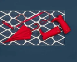 Otis Doormat 70x50 Cm, Blue/Vanilla -Hay Store pappelina otis doormat 70x50 cm 2