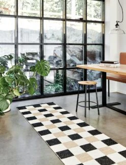 Pix Rug Black / Vanilla / Beige, 70x160 Cm -Hay Store pappelina pix rug black vanilla beige 0