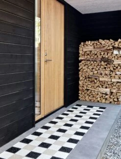 Pix Rug Black / Vanilla / Beige, 70x240 Cm -Hay Store pappelina pix rug black vanilla beige 1 2