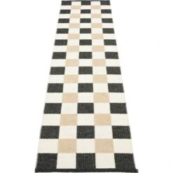 Pix Rug Black / Vanilla / Beige, 70x300 Cm