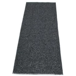 Svea Rug Black Metallic/Black, 70x240 Cm