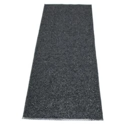 Svea Rug Black Metallic/Black, 70x320 Cm