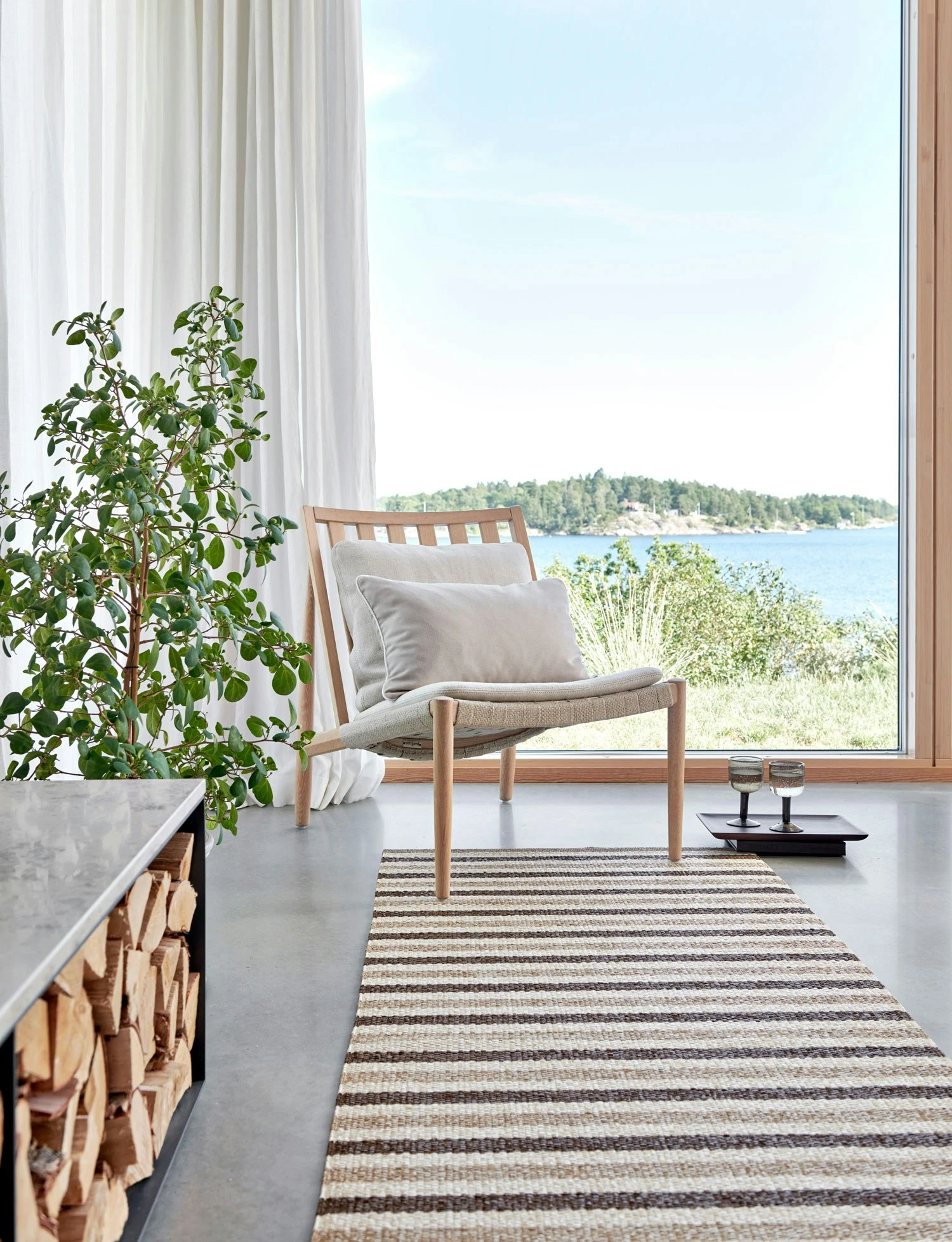 Teo Rug Brown / Beige / Vanilla, 70x240 Cm 4 Teo Rug Brown / Beige / Vanilla, 70x240 Cm - Image 2