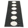 Vera Rug 70x375 Cm, Black/Vanilla