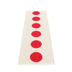 Vera Rug 70x225 Cm, Red/Vanilla -Hay Store pappelina vera rug red vanilla 4