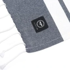 Alma Hamam Bath Sheet 80x180 Cm, Blue 7 Alma Hamam Bath Sheet 80x180 Cm, Blue -Hay Store recycled by wille badlakan hamam alma 80x180cm orange vit 10