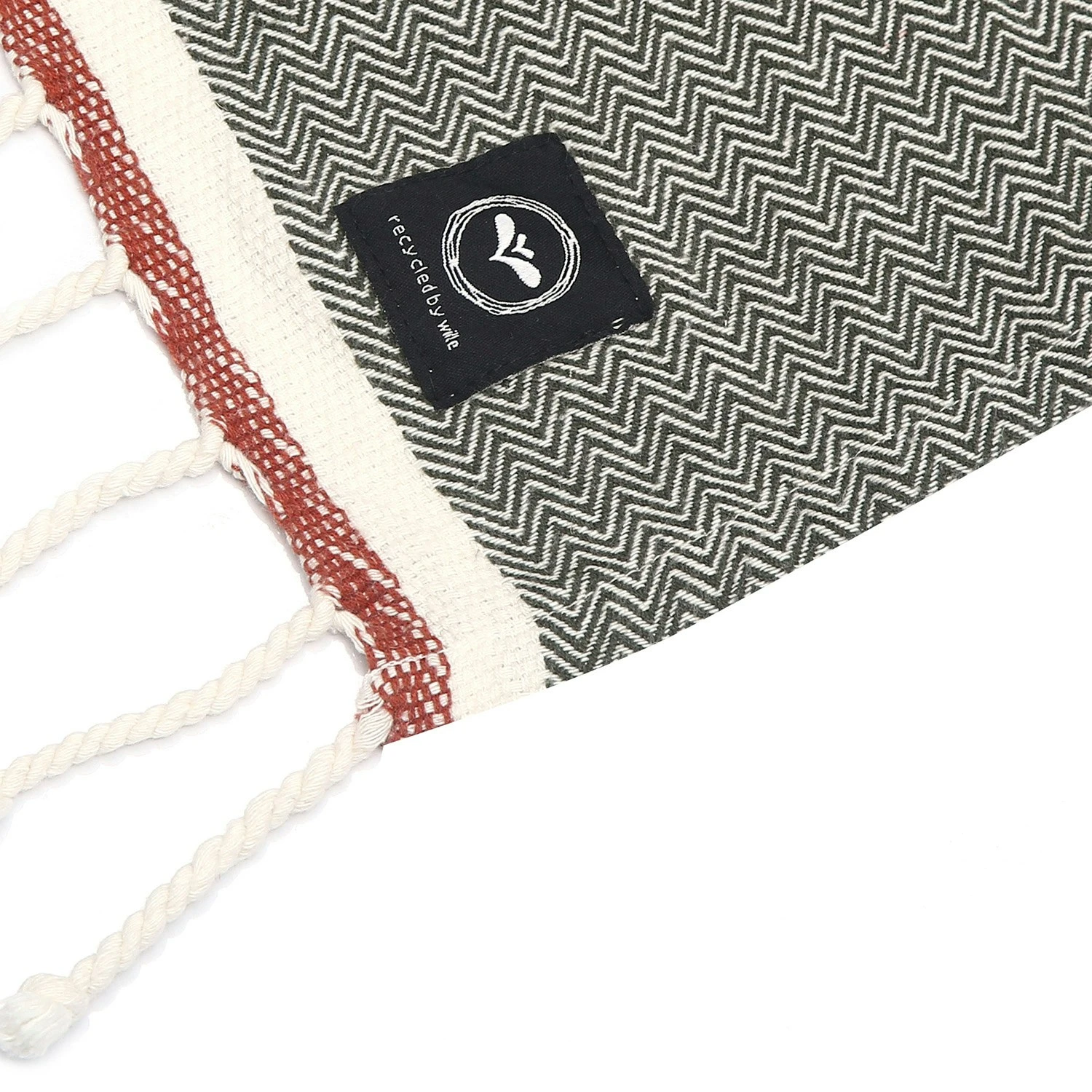 Amasra Hamam Bath Sheet 90x190 Cm, Olive Green 4 Amasra Hamam Bath Sheet 90x190 Cm, Olive Green - Image 2