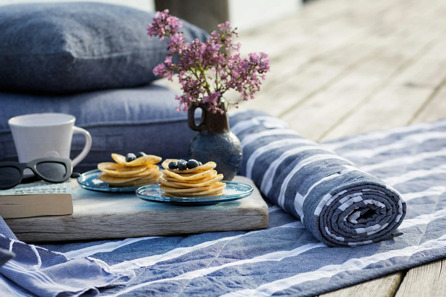 Svea Beach Mattress With Pillow 70x170 Cm, Marin 4 Svea Beach Mattress With Pillow 70x170 Cm, Marin - Image 2