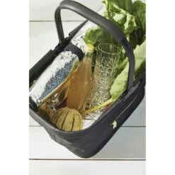 Sagaform City Cool Bag 26 L, Black/Gold -Hay Store sagaform city cooler basket grey 6