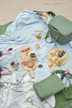 Sagaform City Picnic Blanket 130x170 Cm, Green -Hay Store sagaform city picknick blanket 130x170 cm 16