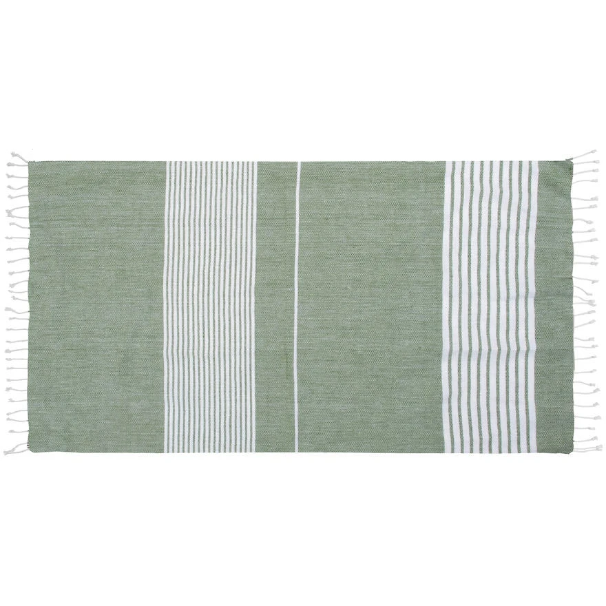 Sagaform Ella Hamam Towel 145x250 Cm, Green 3 Sagaform Ella Hamam Towel 145x250 Cm, Green