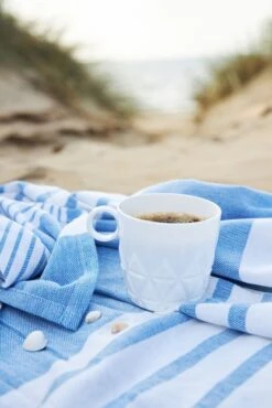 Sagaform Ella Hamam Towel 145x250 Cm, Blue -Hay Store sagaform ella hamam 145x250 cm 6